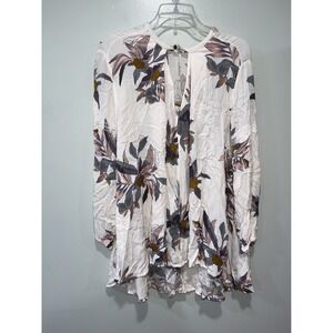 Free People Women's Floral Boho Blouse Top, XS